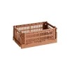 HAY Colour Crate, S, recycled plastic, terracotta