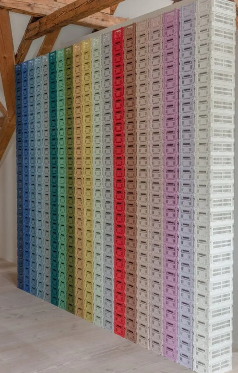 HAY Colour Crate, S, recycled plastic, terracotta