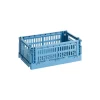 HAY Colour Crate, S, recycled plastic, sky blue