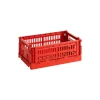 HAY Colour Crate, S, recycled plastic, red