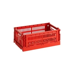 HAY Colour Crate, S, recycled plastic, red