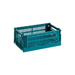HAY Colour Crate, S, recycled plastic, ocean green