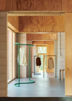 HAY Colour Rack clothes rack, C-shape, steel blue