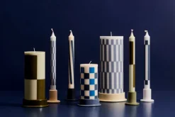 HAY Column candle, M, light green - army green
