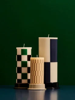 HAY Column candle, S, cream - sand