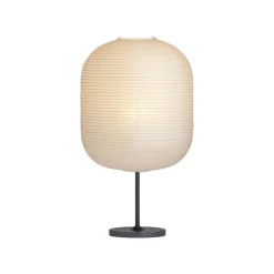 HAY Common table lamp base, soft black - black terrazzo