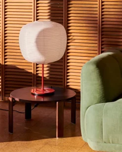 HAY Common table lamp base, signal red steel