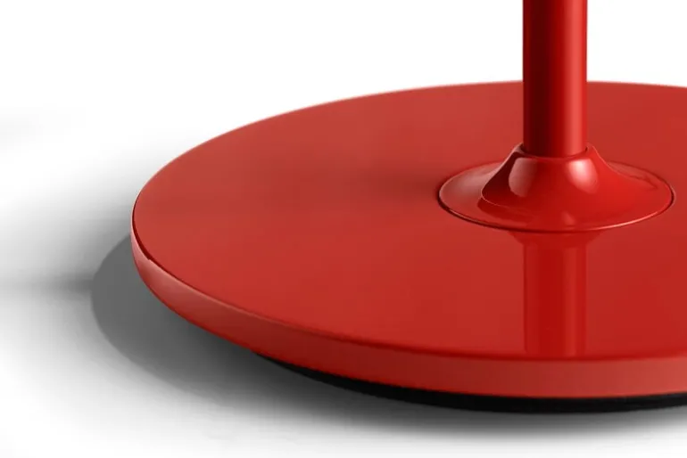 HAY Common table lamp base, signal red steel