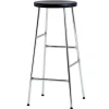 HAY Cornet bar stool, high, chrome - black