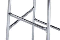 HAY Cornet bar stool, high, chrome - oiled oak