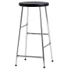 HAY Cornet bar stool, low, chrome - black