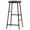 HAY Cornet bar stool, low, black - black