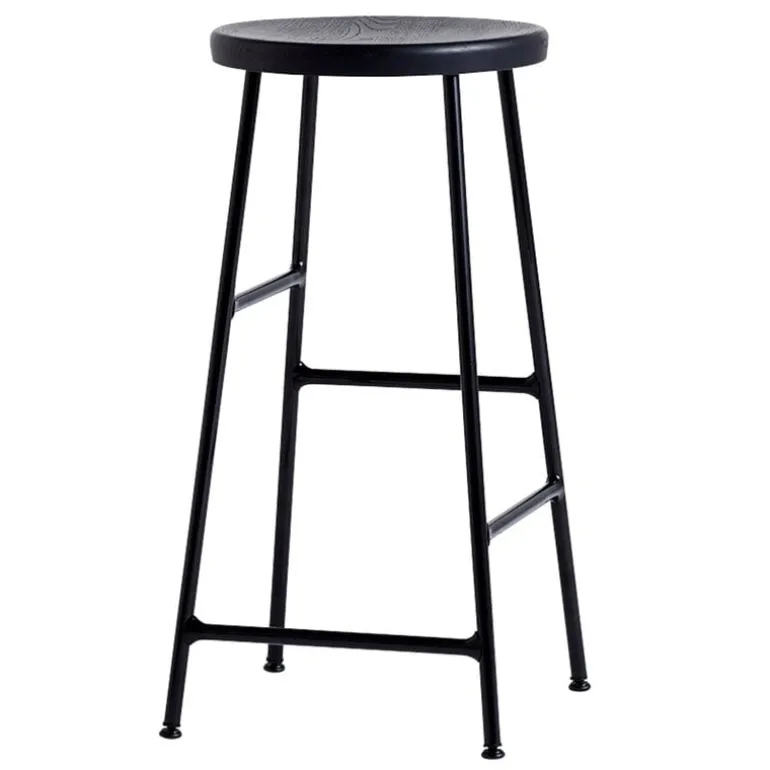 HAY Cornet bar stool, low, black - black