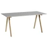 HAY CPH10 2.0 desk, 160 x 80 cm, lacquered oak - grey linoleum