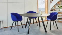 HAY CPH25 2.0 table, 140 cm, black laminate - black linoleum