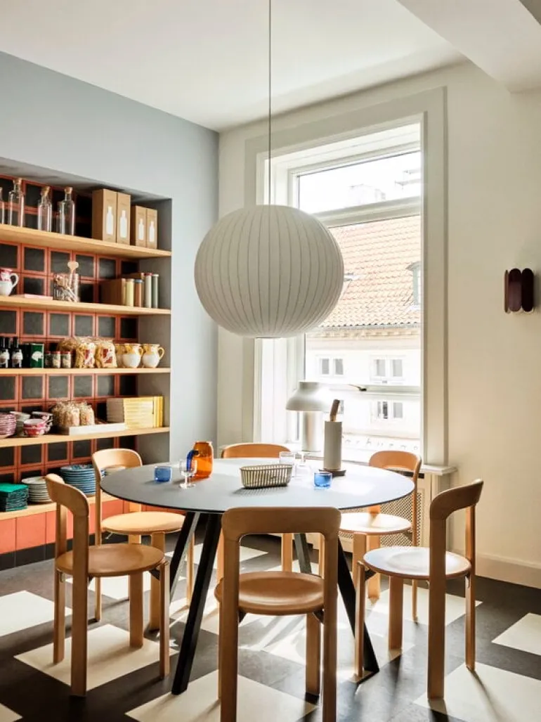 HAY CPH25 2.0 table, 140 cm, black laminate - black linoleum