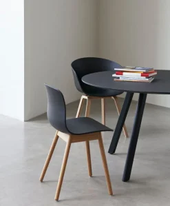 HAY CPH25 2.0 table, 140 cm, black laminate - black linoleum