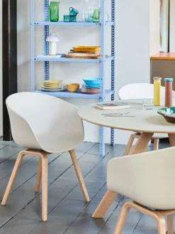 HAY CPH20 2.0 table, 120 cm, lacquered oak - white laminate