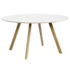 HAY CPH25 2.0 table, 140 cm, lacquered oak - white laminate