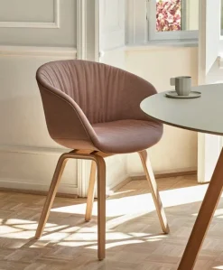 HAY CPH25 2.0 table, 140 cm, lacquered oak - white laminate