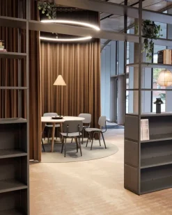 HAY CPH25 2.0 table, 140 cm, lacquered oak - white laminate