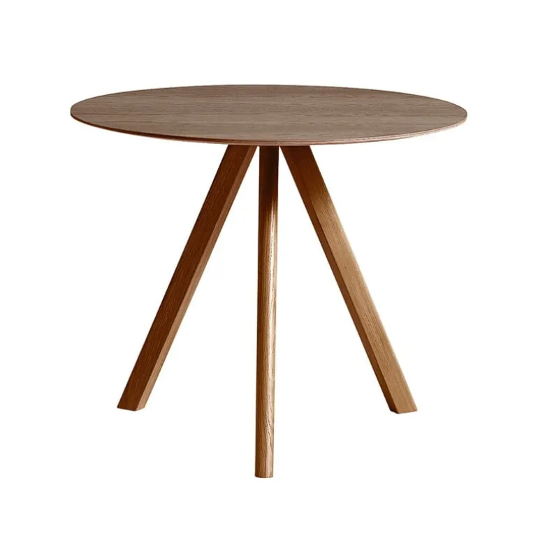 HAY CPH20 2.0 table, 90 cm, lacquered walnut - lacquered walnut veneer