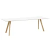 HAY CPH30 2.0 table, 250 x 90 cm, lacquered oak - white laminate