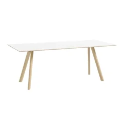 HAY CPH30 2.0 table, 200 x 90 cm, lacquered oak - white laminate