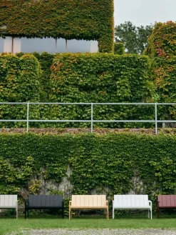 HAY Crate dining bench, lacquered pine