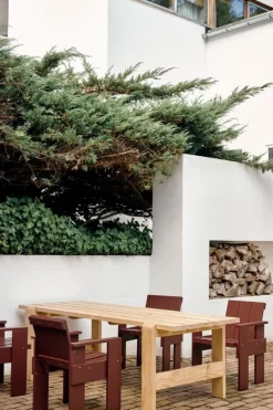 HAY Crate dining chair, iron red