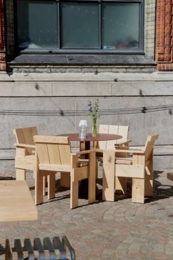 HAY Crate dining chair, lacquered pinewood