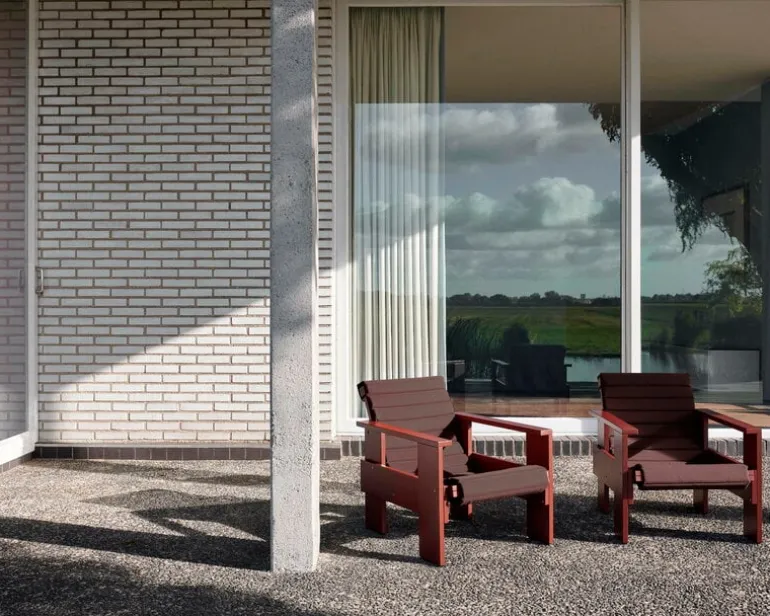 HAY Crate lounge chair, iron red