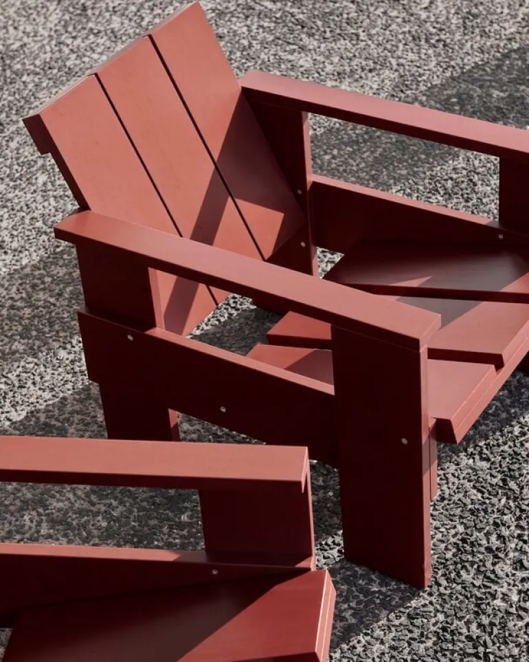 HAY Crate lounge chair, iron red