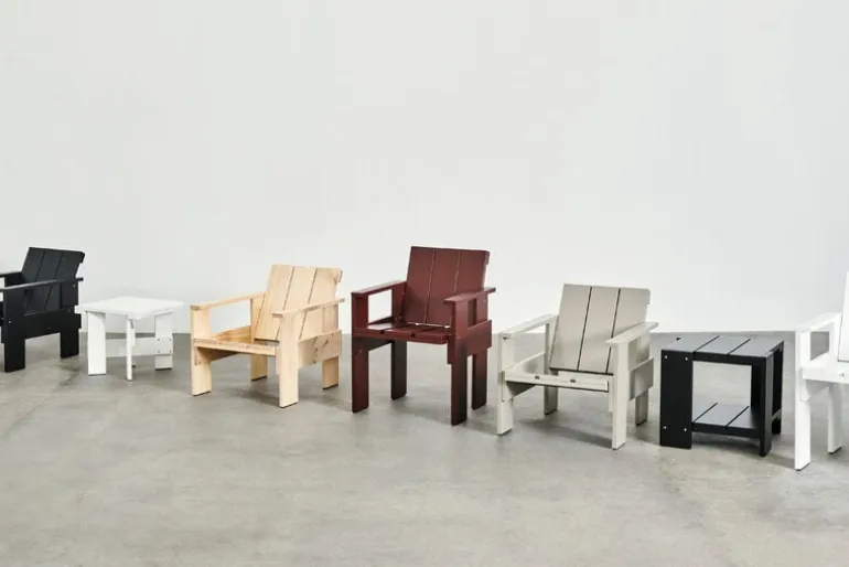 HAY Crate lounge chair, lacquered pinewood