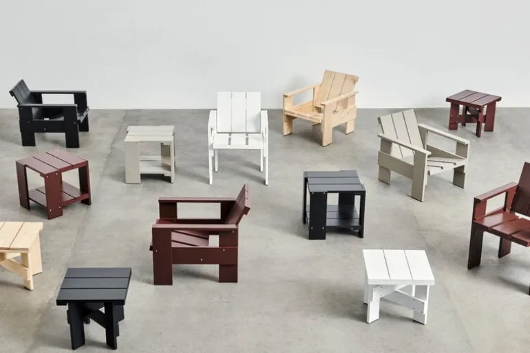 HAY Crate lounge chair, lacquered pinewood