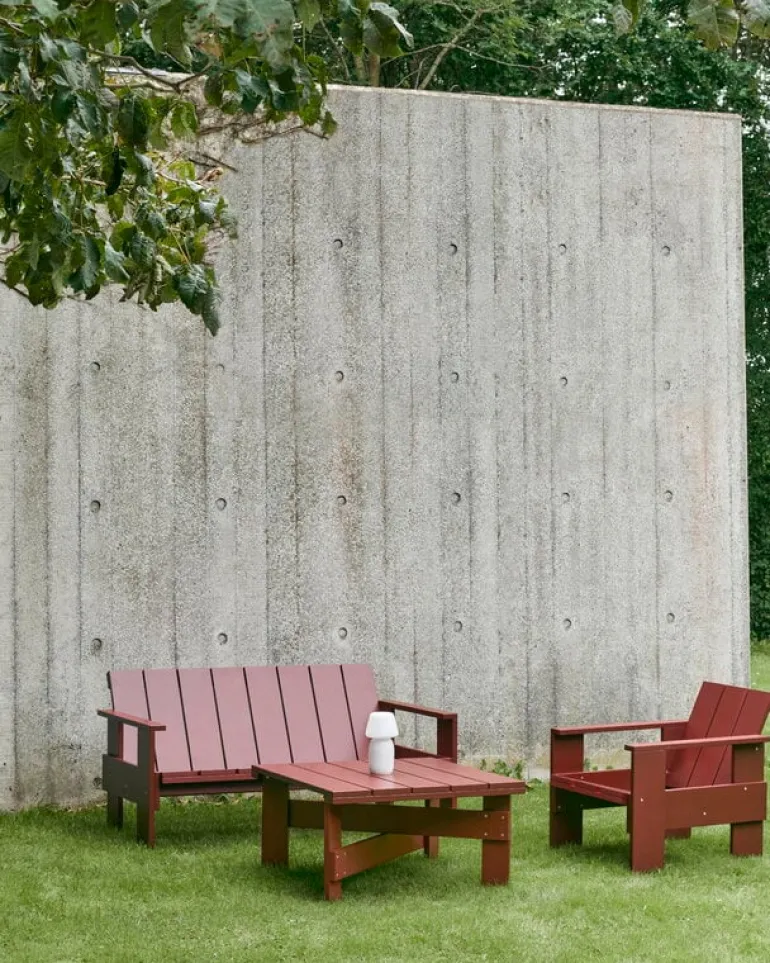 HAY Crate lounge sofa, iron red