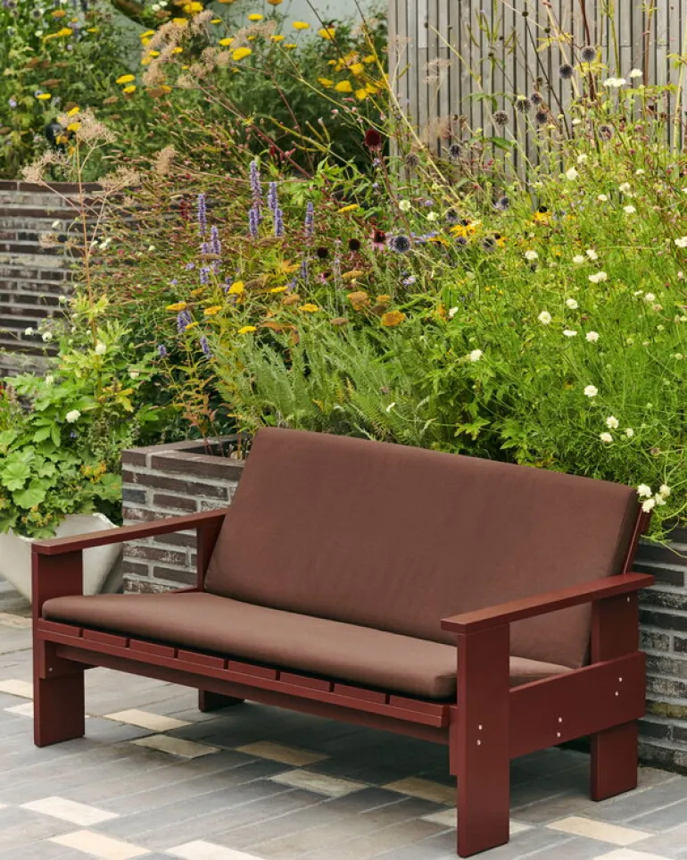 HAY Crate lounge sofa, iron red