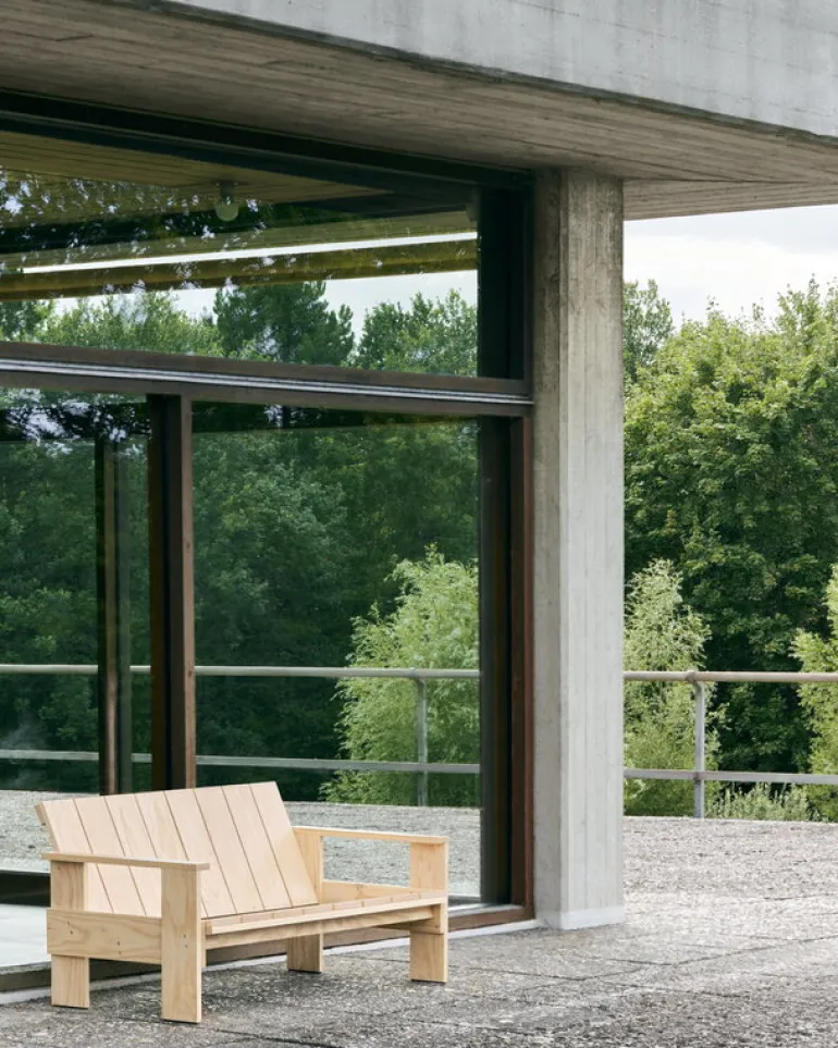 HAY Crate lounge sofa, lacquered pine