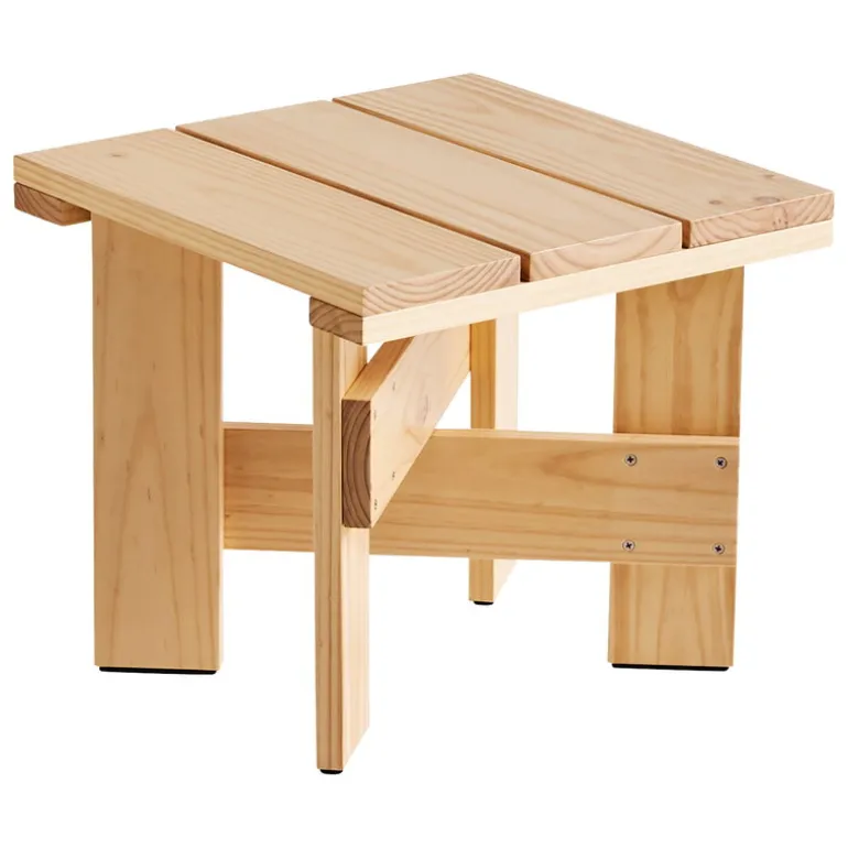 HAY Crate Low table, 45 x 45 cm, lacquered pinewood