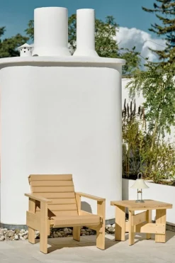 HAY Crate Low table, 45 x 45 cm, lacquered pinewood