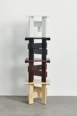 HAY Crate Low table, 45 x 45 cm, lacquered pinewood