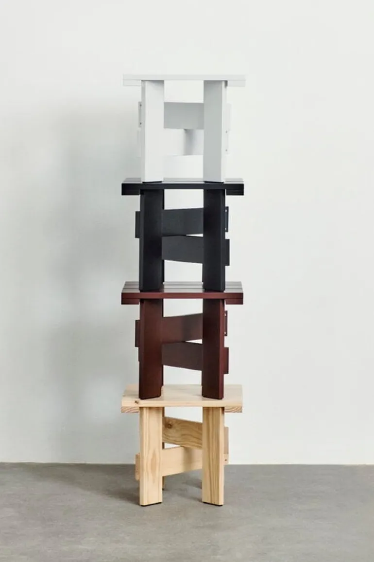 HAY Crate low table, 45 x 45 cm, iron red