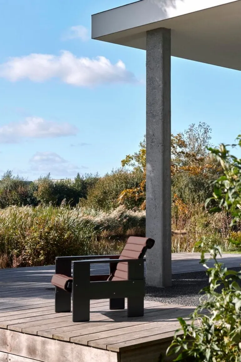 HAY Crate Quilted cushion for lounge chair, iron red