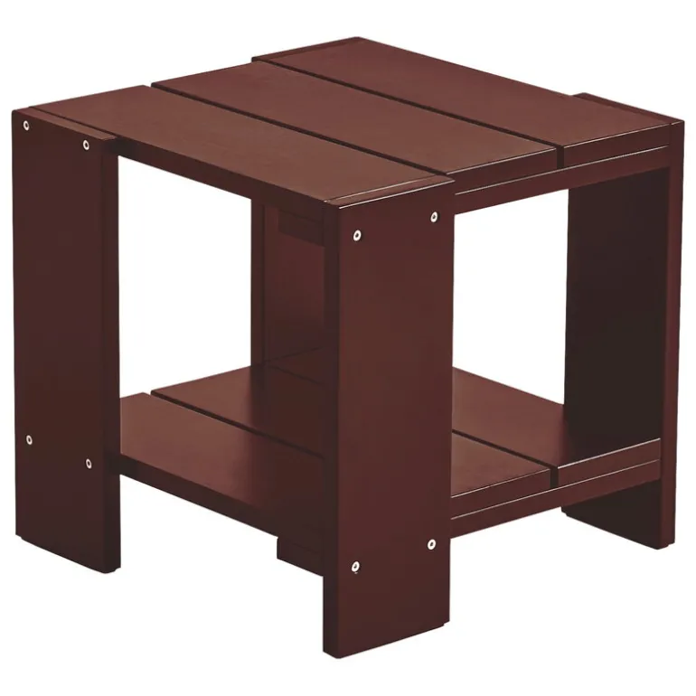 HAY Crate side table, 49,5 x 49,5 cm, iron red