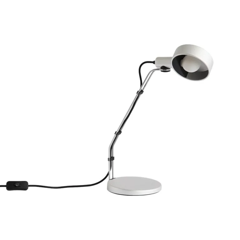 HAY Cupola desk lamp, clear anodised aluminium