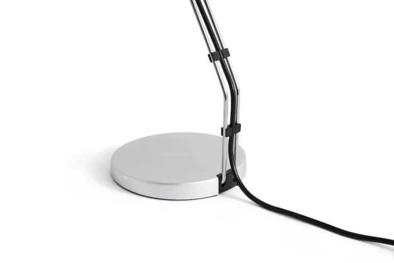HAY Cupola desk lamp, clear anodised aluminium