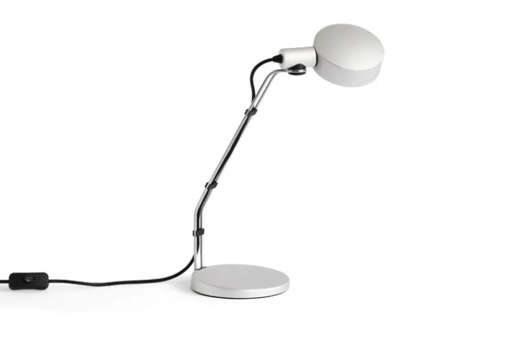 HAY Cupola desk lamp, clear anodised aluminium