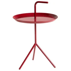 HAY DLM table, cherry red, high gloss