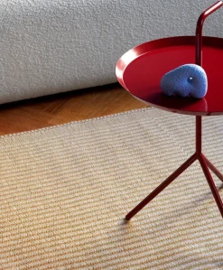 HAY DLM table, cherry red, high gloss