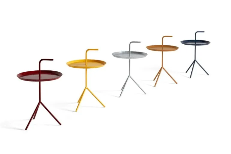 HAY DLM table, deep blue, high gloss